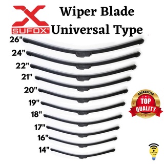 Automobiles☸✐✧SUFOX Wiper Blade Hyundai Accent 2010-2020 Set Universal Banana Type