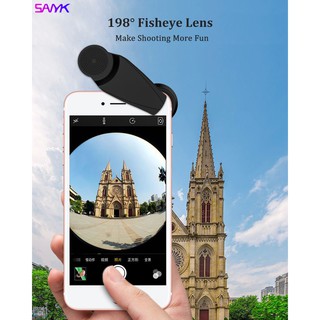 Sanyk 5 In 1 Cell Phone Lens Wide Angle Lens Fish Eye Lens Macro Telephoto Lens Filter Camera Lens (7)