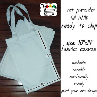 JAS plain minimalist tote bag
