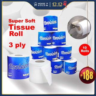 Home Care Supplies۞﹊soft roll towel tissue paper toilet paper 10 roll 3 ply