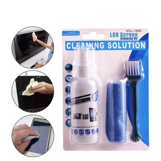 Screen cleaner kit cleaning kit fits all screens, comes with a high-quality cloth and brush~