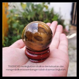Tiger Eye Crystal Sphere Ball Orb (Bc124)