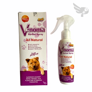 Venoma Herbal Spray 120ml - Papi - Herbal Spray for Pets - petpoultryph