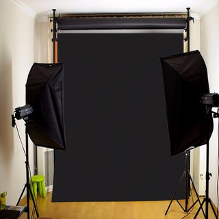 H.T.E 3x5ft Black Photography Backdrop Background Studio Photo Indoor Screen Props (5)