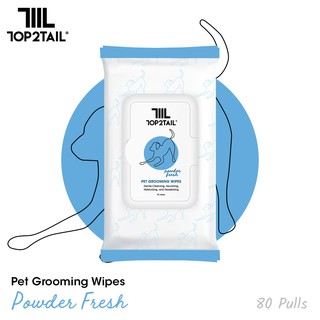 Top2Tail Pet Grooming Wipes - Powder Fresh – 80 Pulls