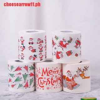 【cheesearrow11】Christmas Table Napkin Home Santa Claus Bath Toilet Roll Paper