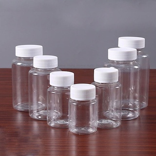 YNI 15ml/20ml/30ml/50ml Plastic PET Transparent Empty Seal Bottles Solid Powder Medicine Pill Vial Container Reagent Packing Bottle