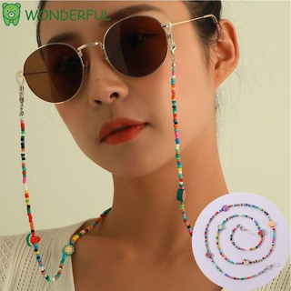 WONDERFUL Fashion Eyewear Cord Holder Bohemian Sunglasses Lanyards Glasses Chain Women Colorful No-slip Fruit Beads Neck Hang Rope