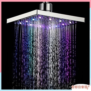 Modern Led Color-Changing Water Luminous Square Rain Bathroom Shower Nozzle New Specializing In Quality Home (8)