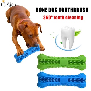 ✧【Alex】 Bone-shape Pet Dog Toothbrush Brushing Chew Toy Stick Oral Care Teeth Cleaning