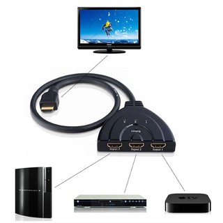【XMT】Mini 3 Port HDMI Splitter Adapter Cable 1.4b 4K*2K 1080P Switcher