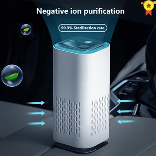 Portable Mini HEPA Air Purifier Negative Ion Air Cleaner with Hepa Filter for Car Home Office vcs12