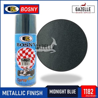 【Happy shopping】 Bosny Metallic Finish Acrylic Spray Paint - 1182 Midnight Blue