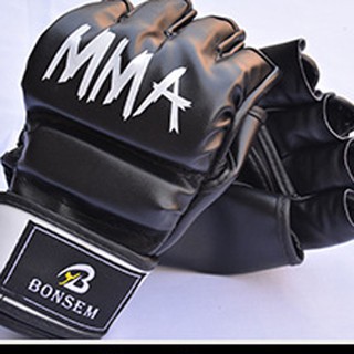 Men Women PU Half-glove MMA WWV Combat Free Combat Fright Boxing Gloves