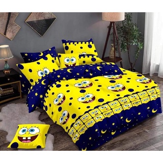 SpongeBob Design Canadian Cotton Bedsheet set