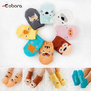 BOBORA Baby Cotton Cartoon Animal Anti Slip Boots Ankle Sock