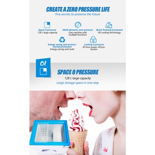 Kingkong Household Mini Freezer Frozen Food Small Freezer Energy Saving Freezer Commercial (9)