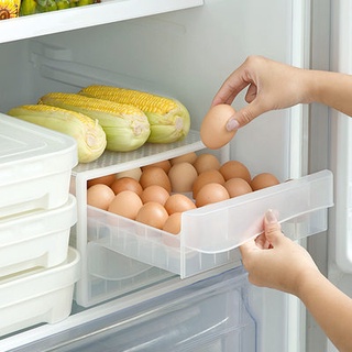 Refrigerator egg storage box kitchen refrigerator home fresh storage box dumpling box plastic drawer (1)