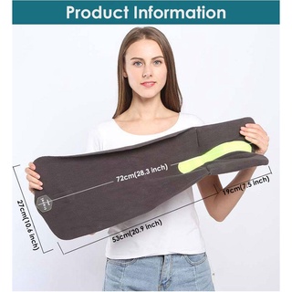 Scarf Travel Pillow Gray-Scarf With Neck Support, Portable Ergonomic Design Scarf, Comfortable Slee
