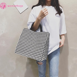 READY❀Retro Women Canvas Printing Shoulder Shopping Bag Casual Large Tote Handbag (6)