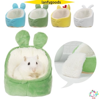 ○LANFY Cute Hamster House Rabbit Guinea Pig Nest Small Animal Sleeping Bed Winter Mini Cage Comforta