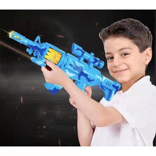 Electric Toy Gun Toy Infrared Flash Submachine Gun Have Vibrate