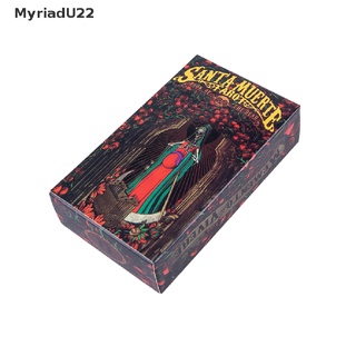 【MYR】 78Pcs Deck Oracles Mysterious Divination Santa Muerte Tarot Cards Board Game .