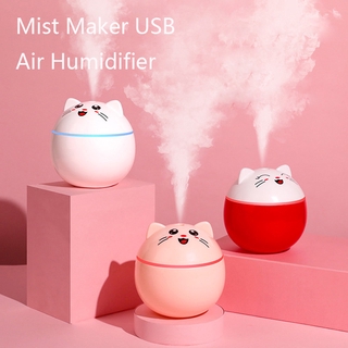 @Love Home@Love Home USB Humidifier 300ML Air Humidifier USB Charging Mini Cute Purifier With Led Light for Home