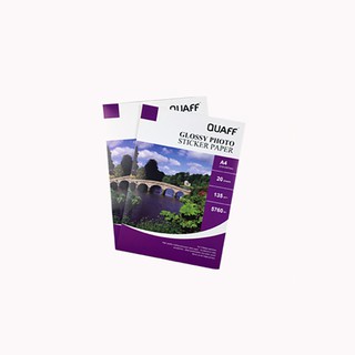 Quaff Glossy Photo Sticker Paper 135gsm / 90gsm A4 Size 20 Sheets (2)