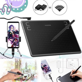 Huion Inspiroy H430P Portable OSU! Drawing Tablet with Stylus Digital Graphics Drawing Tablet Android Support