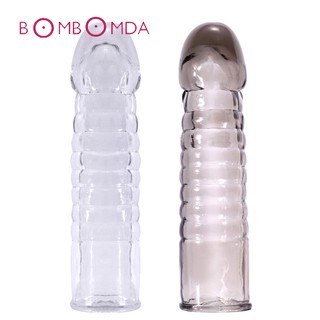 Soft Penis Enlargement Dick Sleeve Extender Enhance Condom Silicone Reusable Condom Erection Impoten