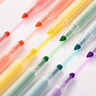 6-color outfit soft color highlighter color candy color thick oblique color marker pen middle school