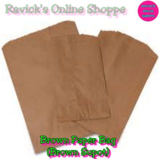 Brown Paper Bag (brown supot) SIZES 1-10