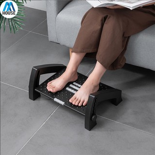 ✹Ergonomic Foot Rest Under Desk with Massage Roller Office Foot Rest Foot Stool 6 Height Adjustable