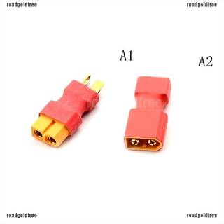 [Road HOT]T Male to XT60 Male Plug to XT60 Female Adapter For RC LiPo Battery Plug