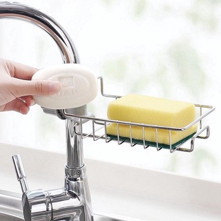 ❀▩kitchen rack kitchenware┅❡♀Kitchen Sink Faucet Stainless Steel Sponge Storage Drain H