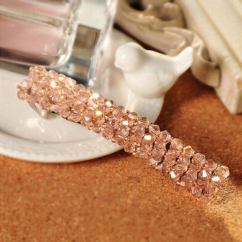 [24Hs Delivery] Women's Girl Bling Crystal Rhinestone Hair Clip Hairpin (5)