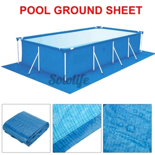 Rectangle Inflatable Swimming Pool Cover For Garden Paddling Family Pools 3 Size