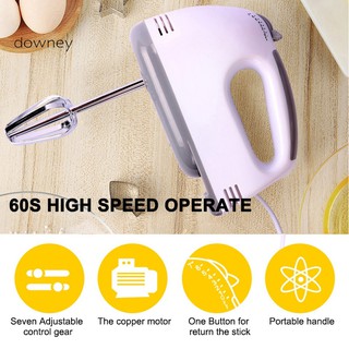 CFDQ-Household 7 Speed Electric Hand Mixer Whisk Egg Beater Cake Baking Cooking Tool