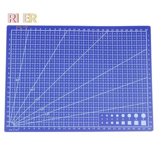 A4 Grid Lines Cutting mat Craft Card Fabric Leather Paper Board 30*22cm Blue