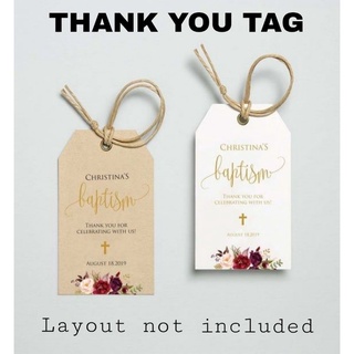 Personalized Thank You Tag