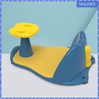 [SHASHA] Contoured Baby Bath Seat Open-Side Design with Drain Holes Seat Tub Baby Bath Chair Bathtub Seat for Babies Sit-Up Bathing in the Sink Counter