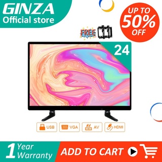 GINZA 24 Inch LED TV Flat-Screen Extra Slim with TV Bracket(Screen size 20 inches)
