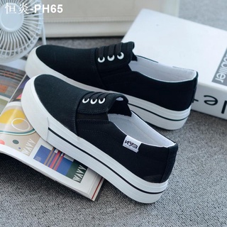 Summer new canvas shoes women s shoes Korean version of a pedal lazy white shoes all-match student c