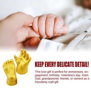 ¤❈◐3D Plaster Mold Baby Hand Footprint Souvenir Handprint Casting Kit Newborn Baby Item Memorable Co