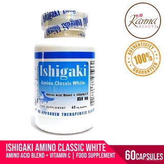 Ishigaki Classic White- Amino Acid Blend + Vitamin C Food Supplement 850mg 60 capsules