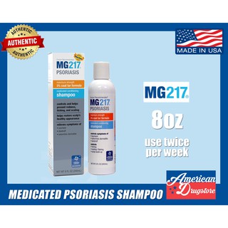 MG217 Psoriasis Medicated Conditioning Shampoo 3% Coal Tar for Dandruff, Seborrheic Dermatitis 8oz