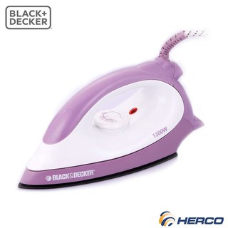 Black + Decker Non-Stick Coated Soleplate Dry Iron 1300W F1500-B1 (1)