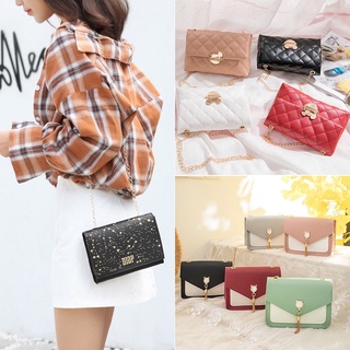 ⭐Clearance sale ⭐ 30 chain bag side Backpack New Korean versatile messenger bag texture small square Bag Messenger Bag PU bag single shoulder bag