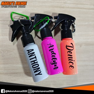 60ML Personalized Colored Plastic Alcohol Spray Bottle